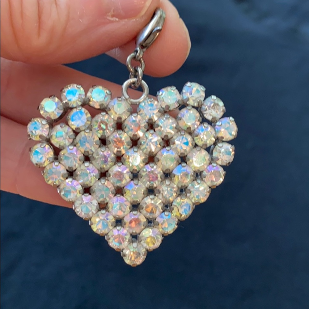 Large Sabika Crystal Heart Charm